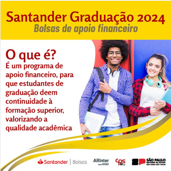 Santander Graduação 2024 – Bolsas de Apoio Financeiro